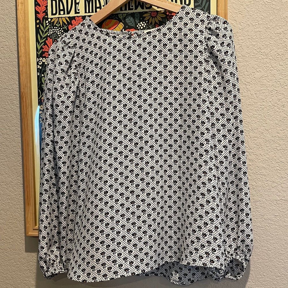 Flower print blouse